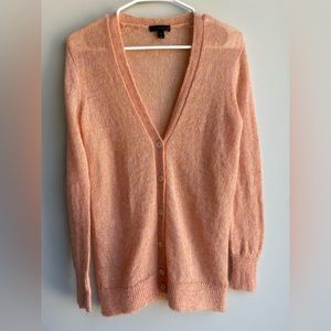 J. Crew mohair fuzzy button down cardigan